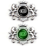 KIA Double Lion Metal Car Rear Sticker Auto Window Emblem Badge Decal