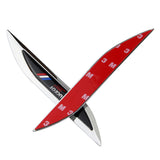 2pcs Peugeot Logo Metal Car Sider Fender Sticker Emblem Badge