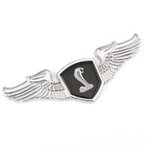 Ford Mustang Shelby Angle Wings Metal Car Front Hood Bonnet Sticker Emblem Badge