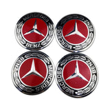 4pcs/set 56/75mm Mercedes Benz AMG Brabus Apple Tree Car Wheel Center Hub Cap Sticker Decal