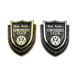 Volkswagen Shield Carbon Fiber Car Rear Sticker Window Emblem Badge Decal