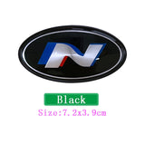 Hyundai Elliptical Metal Car Window Sticker Emblem Badge Decal