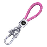 Ford Mustang Braided Rope Car Keychain Keyring Pendant