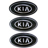 KIA Elliptical Metal Car Window Sticker Emblem Badge Decal
