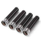 4pcs/set Chevrolet Corvette Logo Carbon Fiber Car Door Bolt Lock Pins Gate Lock Screws