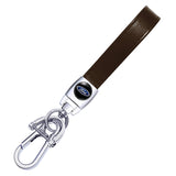 Ford Logo PU Leather Metal Car Keychain Keyring