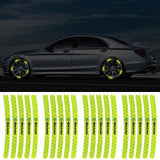 20pcs/set Skoda Car Wheel Rim Warning Reflective Emblem Stickers