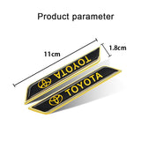 2pcs Toyota Logo Car Fender Side Sticker Decal Emblem Badge