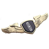 Lincoln Angle Wings Metal Car Front Hood Bonnet Sticker Emblem Badge