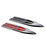 2pcs Hyundai Logo Metal Car Side Fender Sticker Emblem Badge Decal Decoration
