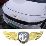 MG Logo Metal Wings Car Front Hood Bonnet Center Sticker Emblem