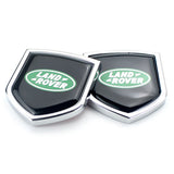2PCS Land Rover Metal Car Rear Sticker Shield Trunk Emblem Badge Decal