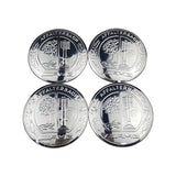 4pcs/set 56/75mm Mercedes Benz AMG Brabus Apple Tree Car Wheel Center Hub Cap Sticker Decal