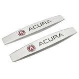 2pcs Acura Metal Car Fender Side Badge Decal Rear Emblem Sticker