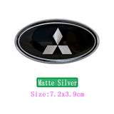 Mitsubishi Elliptical Metal Car Window Sticker Emblem Badge Decal