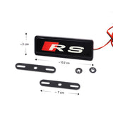 Audi RS Sline Logo Car Front Hood Grille LED Light