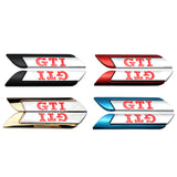 2pcs Volkswagen GTI Rline Logo Metal Car Side Sticker Emblem Badge Decal Auto Body Decoration