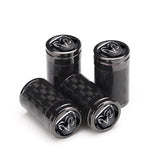 4pcs/set Dodge Viper Logo Carbon Fiber Car Air Valve Stem Cap Auto Tyre Valve Covers