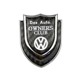 Volkswagen Shield Carbon Fiber Car Rear Sticker Window Emblem Badge Decal