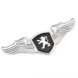 Peugeot Angle Wings Metal Car Front Hood Bonnet Sticker Emblem Badge