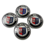 4pcs/set 68mm BMW X1 X3 X5 X6 1 3 5 7 Series Car Wheel Center Hub Cap Auto Hub Cover Emblem Badge Decal