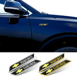 2pcs Chevrolet Logo Car Fender Side Sticker Decal Emblem Badge