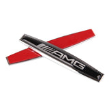 2pcs Mercedes Benz AMG Logo Metal Car Side Body Sticker Emblem Badge Decal
