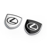 2pcs 39x39mm Lexus Shield Metal Car Window Sticker Emblem Badge Decal