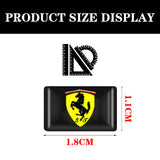 10pcs Ferrari Epoxy Car Armrest Button Sticker