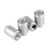 4pcs/set Cadillac Logo Matte Car Air Valve Stem Caps Auto Tyre Valve Covers