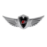 Audi Sline Logo 3D Metal Wing Car Emblem Sticker Badge Decal