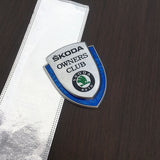 Skoda Metal Shield Car Rear Sticker Auto Window Emblem Badge Decal