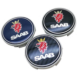 4pcs/set 63mm SAAB ABS Car Wheel Hub Center Caps Covers