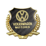 VW Metal Carbon Fiber Car Rear Sticker Shield Trunk Emblem Badge Decal