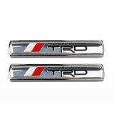 2pcs Toyota TRD Metal Car Sticker Emblem Badge Decal Decoration