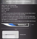 2pcs Renault Logo Metal Car Sider Fender Sticker Emblem Badge