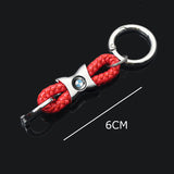 BMW M Power Logo Braided Rope Car Keychain Keyring