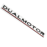 Tesla DUAL MOTOR Logo Metal Car Rear Sticker Emblem Badge Decal
