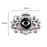 Ssang Yong Double Lion Metal Car Rear Sticker Auto Window Emblem Badge Decal