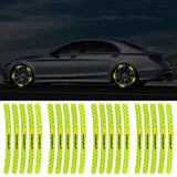 20pcs/set Chevrolet Car Wheel Rim Warning Reflective Emblem Stickers