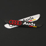 1PC Audi Allroad Sline Logo Metal Car Sticker Badge Decal