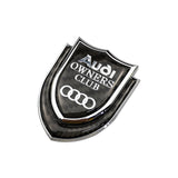 Audi Shield Carbon Fiber Car Rear Sticker Window Emblem Badge Decal