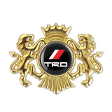 Toyota TRD Double Lion Metal Car Rear Sticker Auto Window Emblem Badge Decal