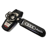 Audi Sline Carbon Fiber Car Logo Keychain Keyring