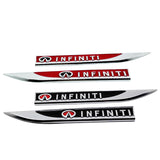 2pcs/set Infiniti Metal Car Fender Side Sticker Emblem Badge Decal