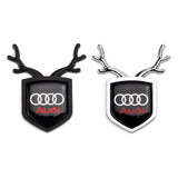 Audi ABS Deer Car Rear Sticker Shield Trunk Emblem Badge Decal