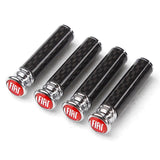 4pcs/set Fiat Logo Carbon Fiber Car Door Bolt Lock Pins Gate Lock Screws