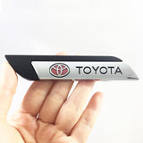 2pcs Toyota TRD Logo Metal Car Side Sticker Emblem Badge Decal Auto Body Decoration