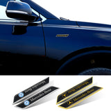 2pcs Mercedes Benz Logo Car Fender Side Sticker Decal Emblem Badge