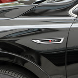 2pcs Fiat Metal Car Side Fender Emblem Sticker Decal